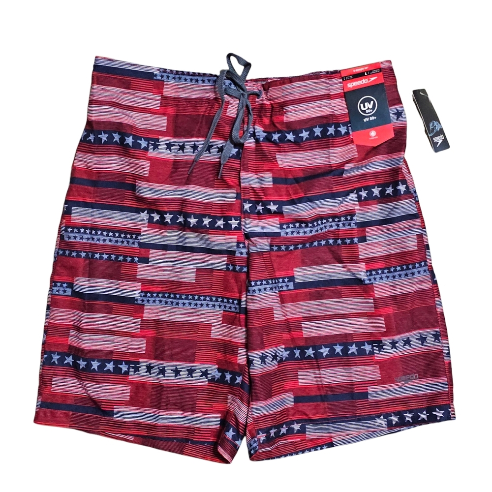 SPEEDO E-Board 20" UV 50+ Swim Trunks Board shorts Mens Large